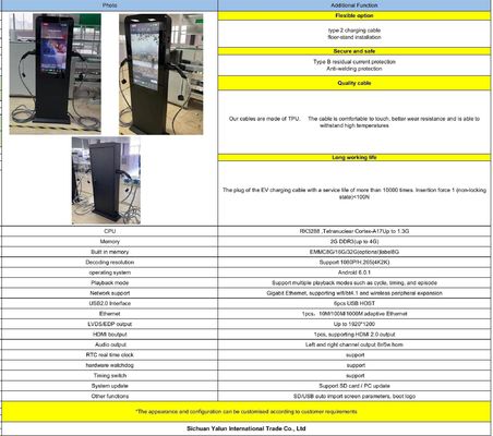 Cargador de automóviles EVSE EV de 3 fases LED Cargador de automóviles CCS de nivel 2 para vehículos eléctricos