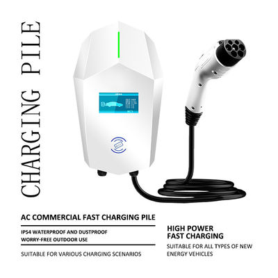 32A Estación de carga EVSE para vehículos eléctricos Cargador de pared EV con Wifi Ethernet