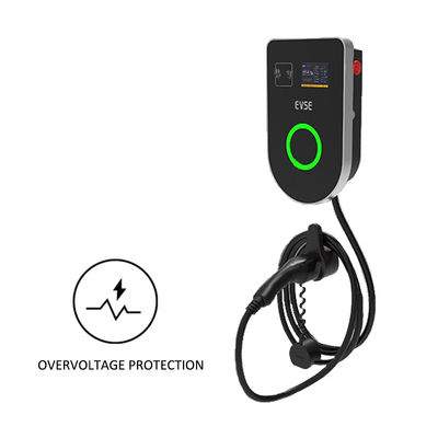 Cargador de vehículos eléctricos montado en la pared de vidrio templado para vehículos eléctricos 16A 32A