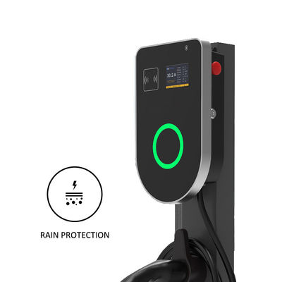 Cargador de vehículos eléctricos de 7kw montado en la pared para el hogar 220V-380V