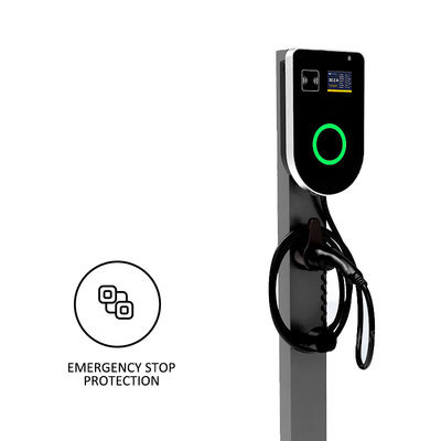 Cargador de vehículos eléctricos de 22 kW montado en la pared para el hogar 3 fase