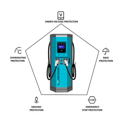Cargador de vehículos eléctricos EVSE certificado IP 55/1k10